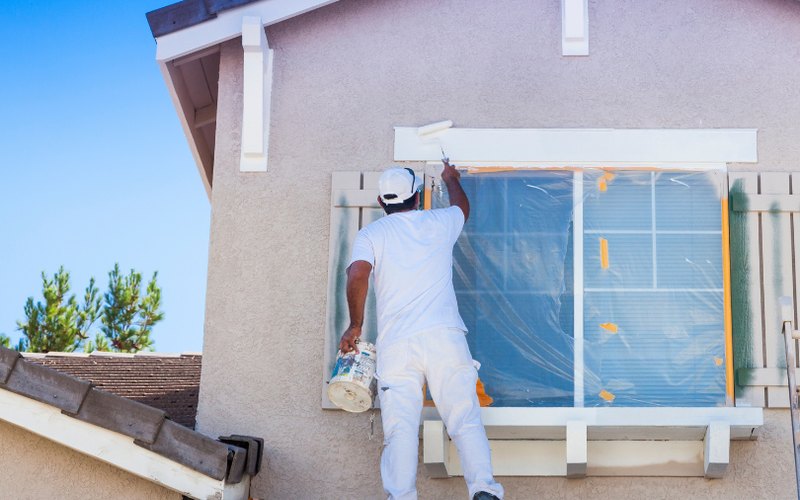 Stucco repair on a Phoenix Valley home by SLW Painting