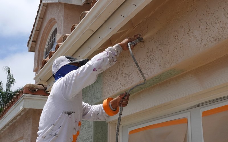 Trim, fascia, and soffit paint work